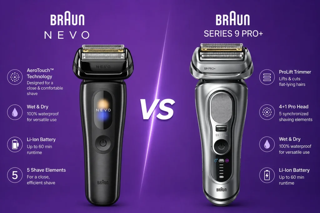 Braun Nevo Vs Braun Series 9 Pro+