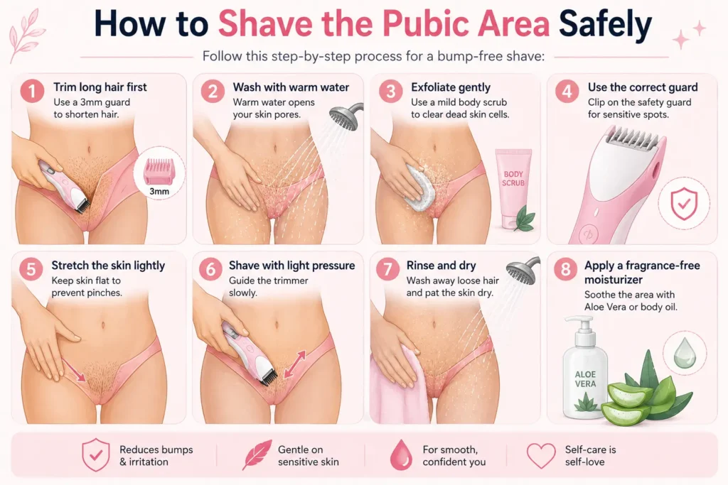 Shave the Pubic Area