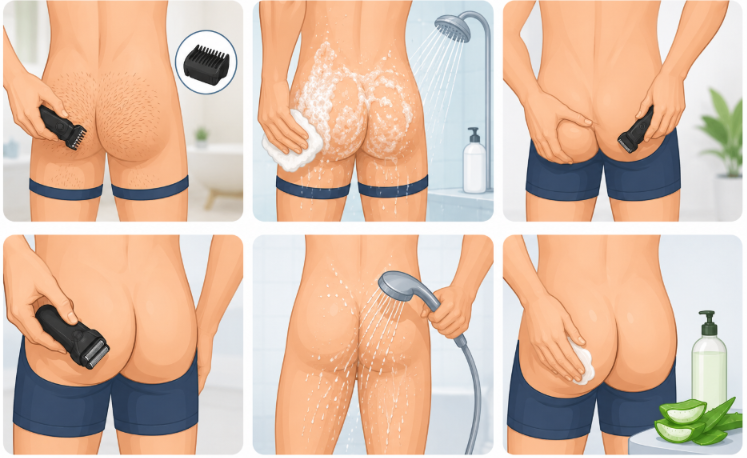 Shave Your Butt Safely