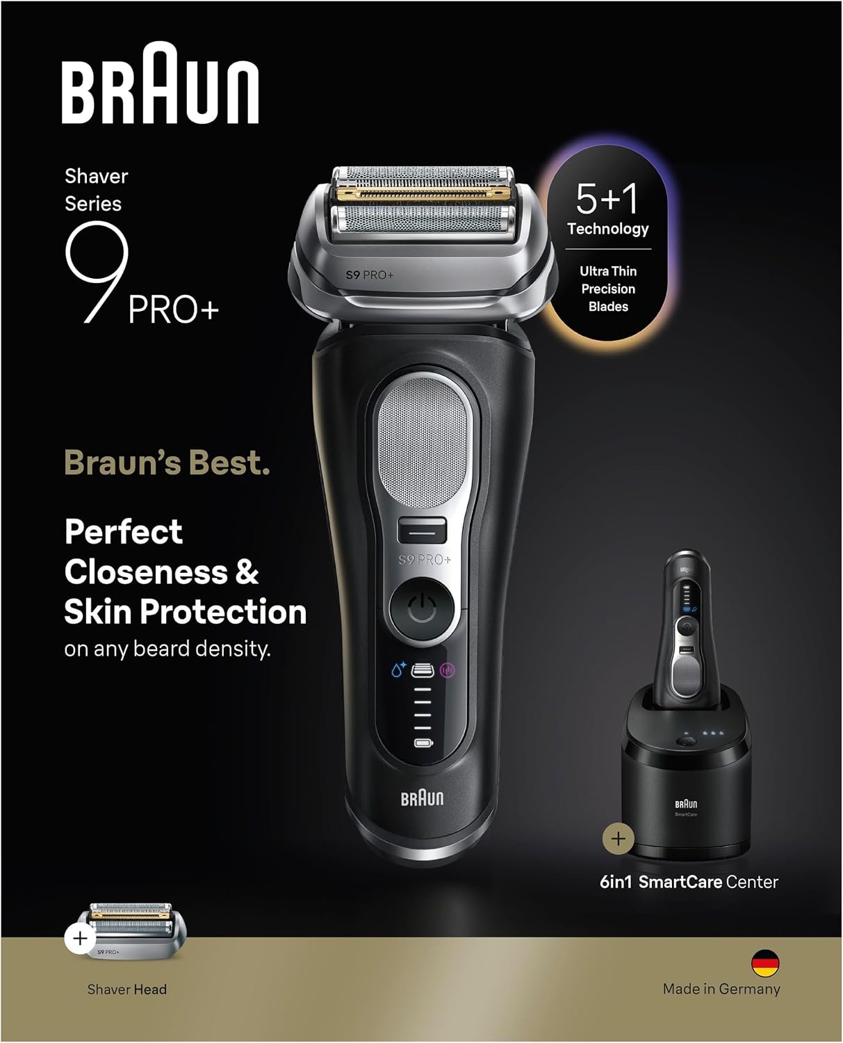 Braun Series 9 Pro electric shaver with SmartCare Center